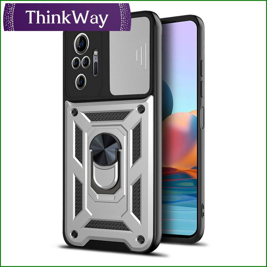 Phone Case Shockproof Armor Push Pull Camera Protection Casing Magnetic Ring Stand Cover  For Xiaomi poco x3/x3 nfc/x3 pro & Mi 11 Lite