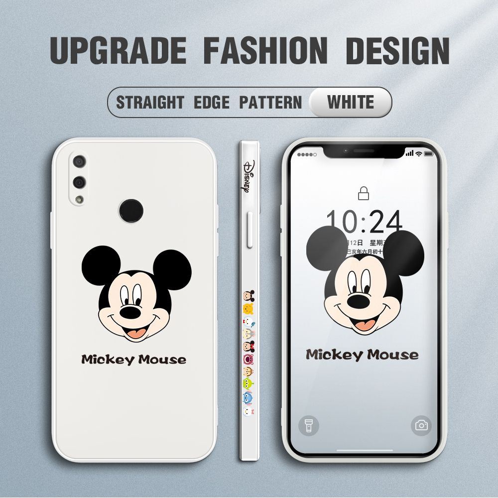 FHKL for Huawei Y9 2019 Back Cover Mickey Mouse Head Hortrait Side design Soft Case Multicolor Liquid Silicone Phone Cases