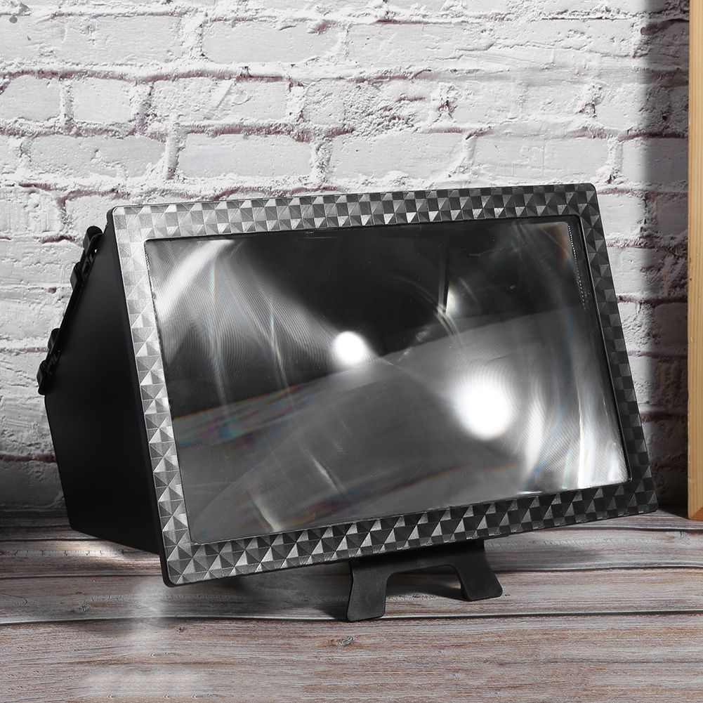 Phone Screen Magnifier Folding Storage Black HD Amplifier Convenient to Carry for Movie Viewing. Watching