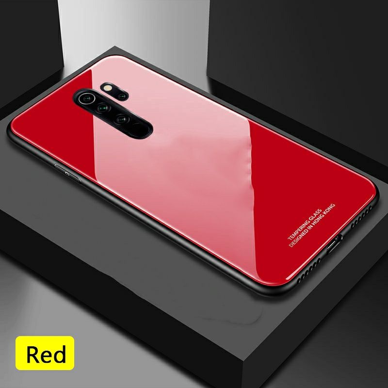 Xiaomi redmi note 8 pro এর জন্য লাক্সারি ব্যাক কভার গ্লাস কেস