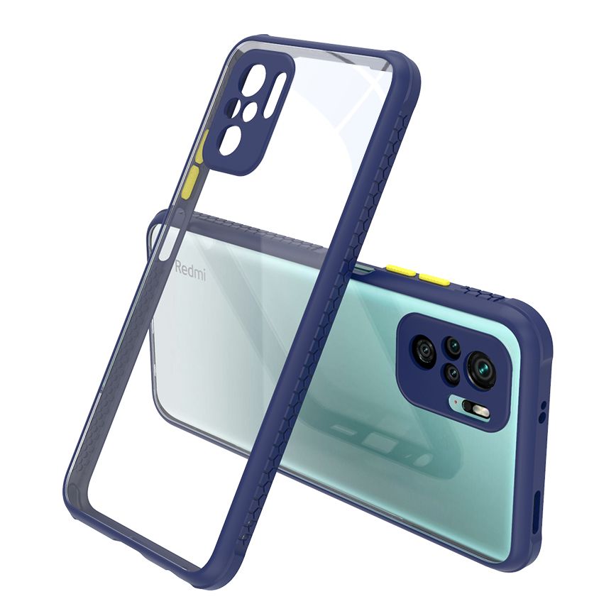 For Xiaomi Redmi Note 10/Redmi Note 10S Camera Lens Protection Design Transparent Protective Shell  Suitable case