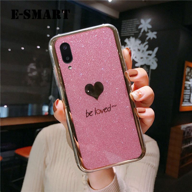 Phone Case Samsung Galaxy A02 Back Fashion Couple Cases Bling Gold Glitter Be Loved Soft Silicone Protector Cover Samsung A02 case