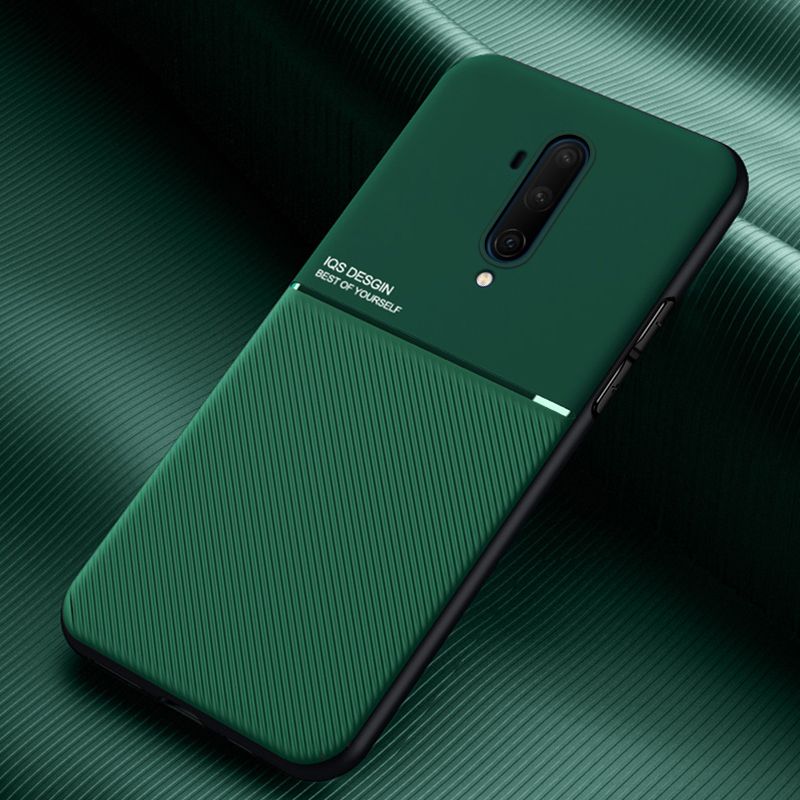 Case For OnePlus 7T Pro Casing Anti-fall Soft Non-slip Silicone Magic Grain Back Cover