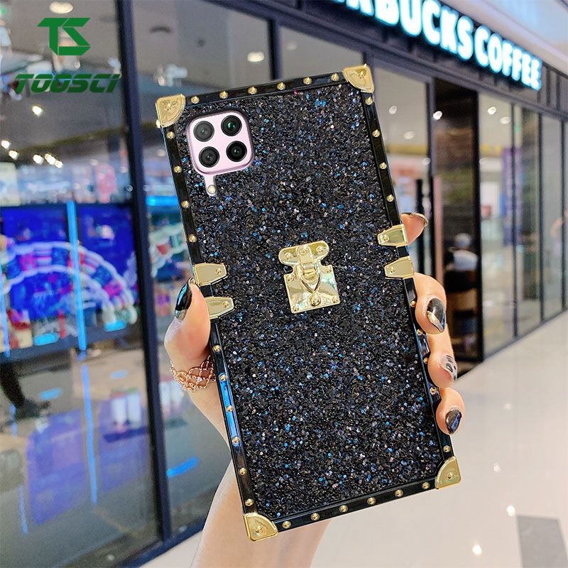 Toosci for Huawei Nova 6 SE/Nova 7i/P40 Lite Luxury Fashion Cool Bling Glitter Sequin Phone Case Soft TPU Back Cover