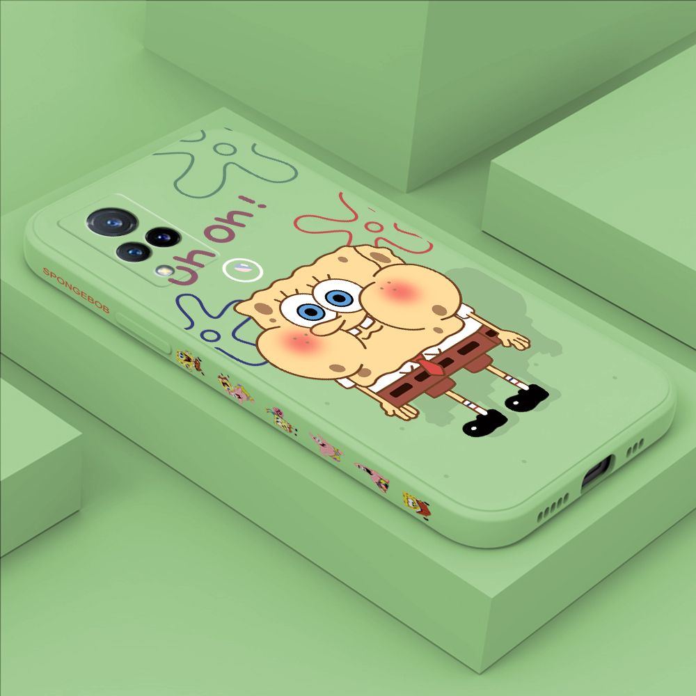 ZeroQiQi for Vivo V21 5G Case Cartoon Anime Side Printing Cases Soft Liquid Silicone Phone Cover