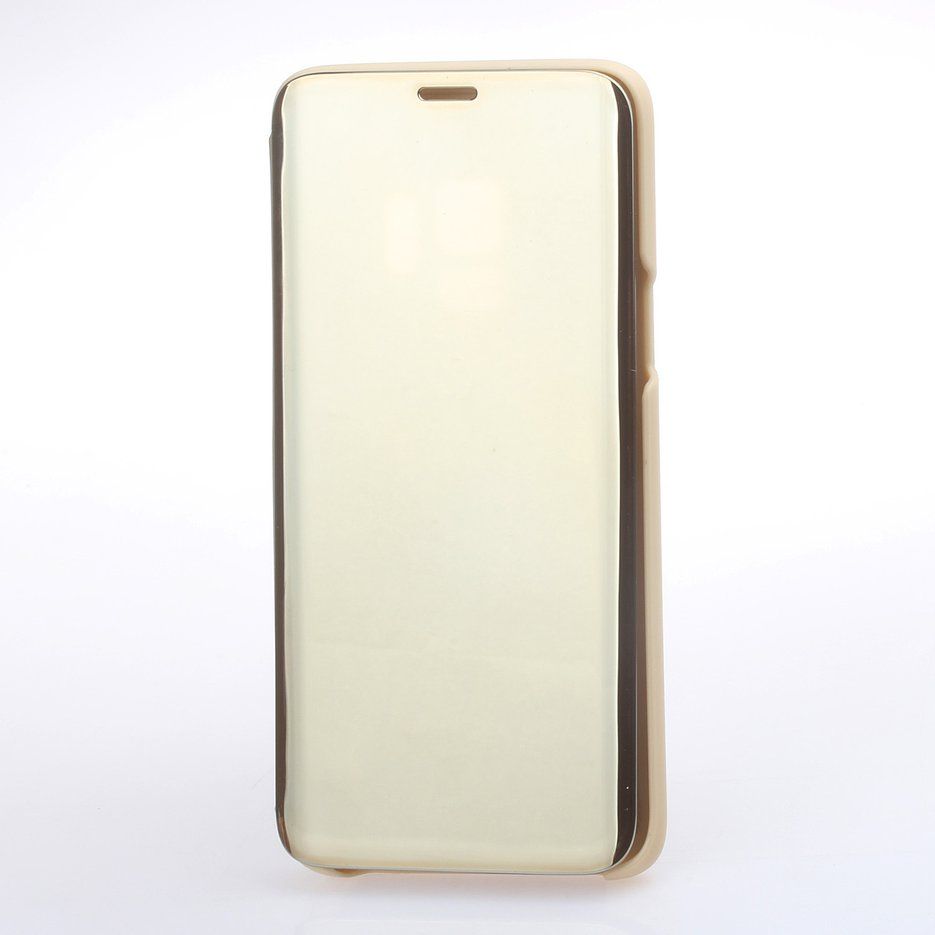 Golden Clear Mirror Case Flip Stand Case Phone Protective Case For Samsung