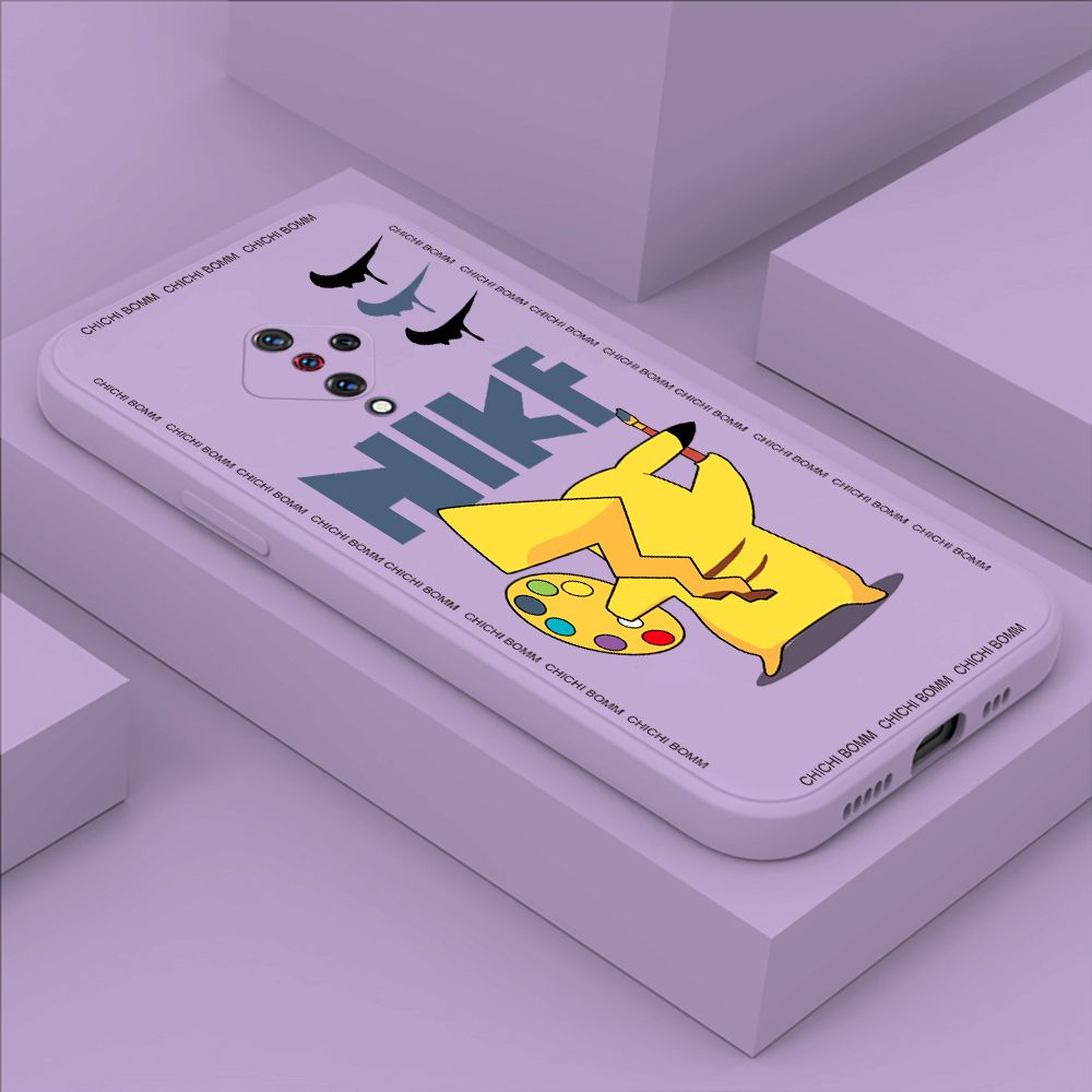 Hontinga for Vivo S1 Pro Case Fashion Cartoon Animals Phone Case Phone Case Soft Square Edge Silicone Cases Full Lens Cover Shockproof Protection Cover