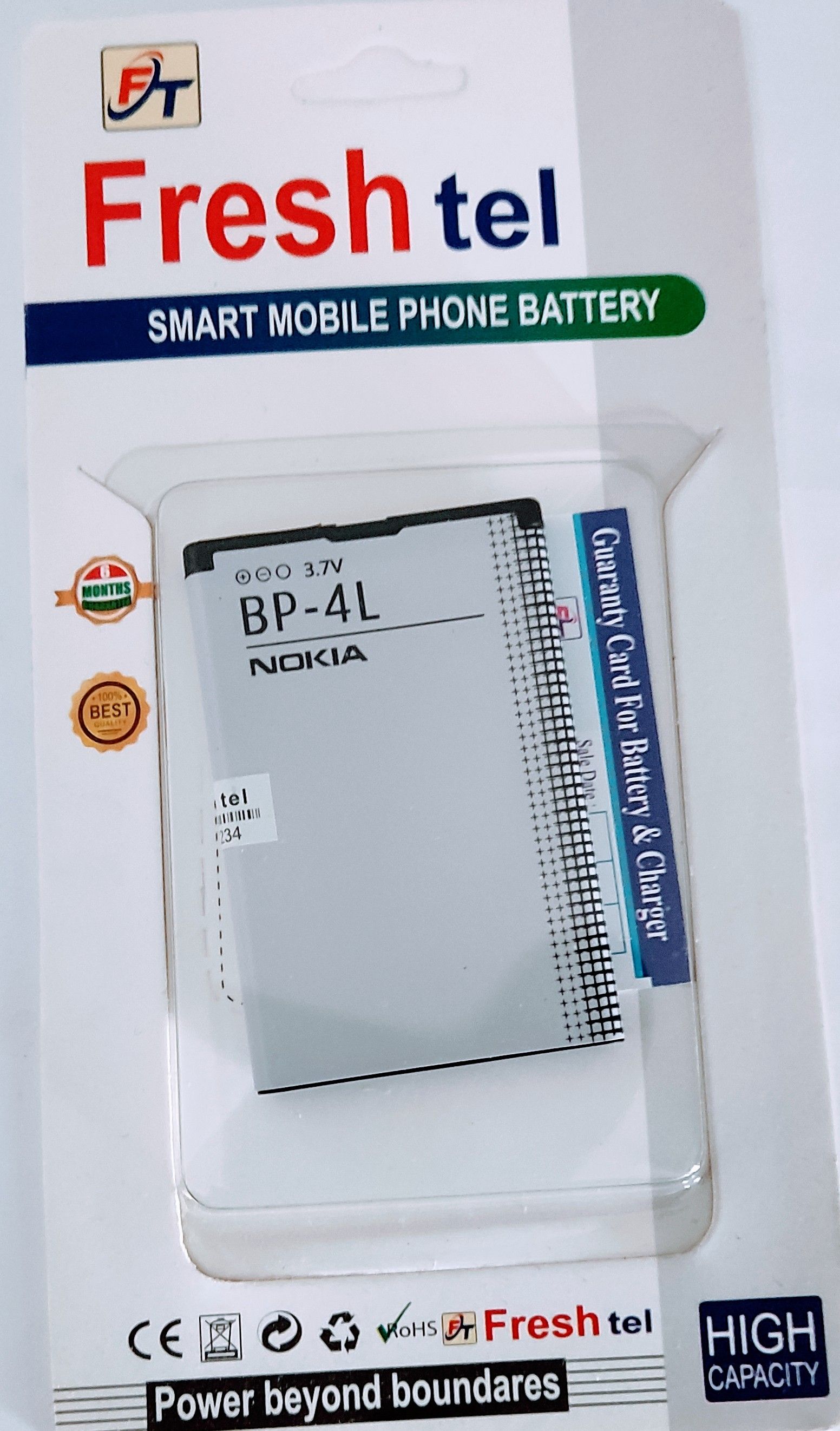 Mobile Battery for Nokia BP 4L - 1500 mAh