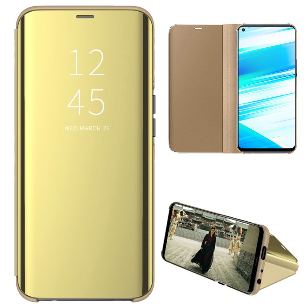 Smart Mirror Flip Phone Case For VIVO Z5X View PU Leather Stand Protective Cover