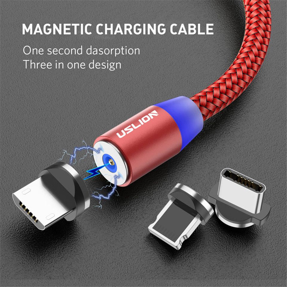 New Style Magnetic Cable 3A Fast Charging Micro USB Cable Type C Magnet Charger C
