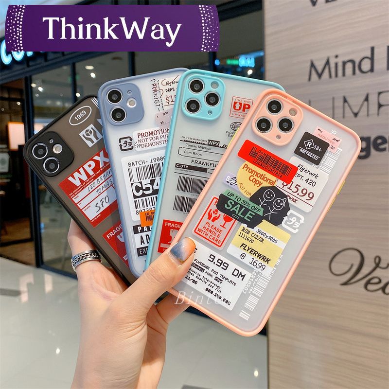 Huawei Y7A Y6P  Y6 Pro  Nova 7i 5T 3i 2i 7 SE Y9 Prime Y9S Y9  Y9 Prime  P30 Lite P20 Pro Label Transparent Fashion Mate Hard Back Cover