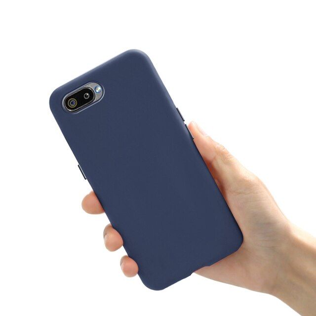For Realme C2 Cover Soft TPU Color Silicone Back Cover Case