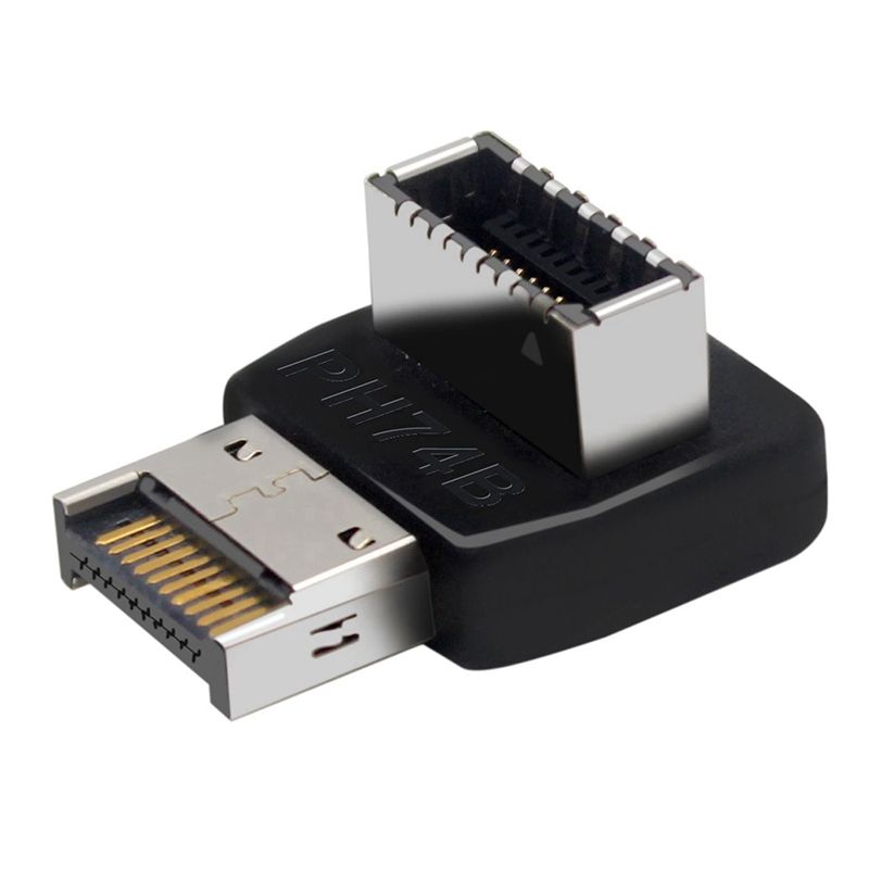 Computer Motherboard Type-E USB 3.1 Type-E Interface 90 Degree Steering Elbow Front Type-C Installed Adapter