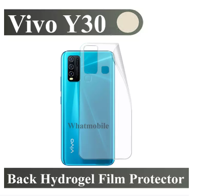 Vivo Y30 Ultra Thin Transparent Hydrogel Film Screen Protector Soft Back Cover Sticker Protector Clear poly