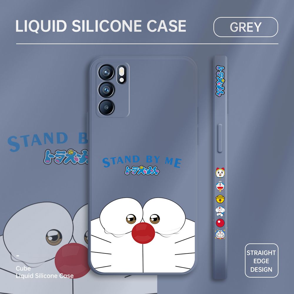 ZeroQiQi for OPPO Reno6 5G Case Cartoon Weeping Cat Phone Cover Soft Full Lens Protection Casing Ultra Thin Soft Liquid Silicone Phone Cases