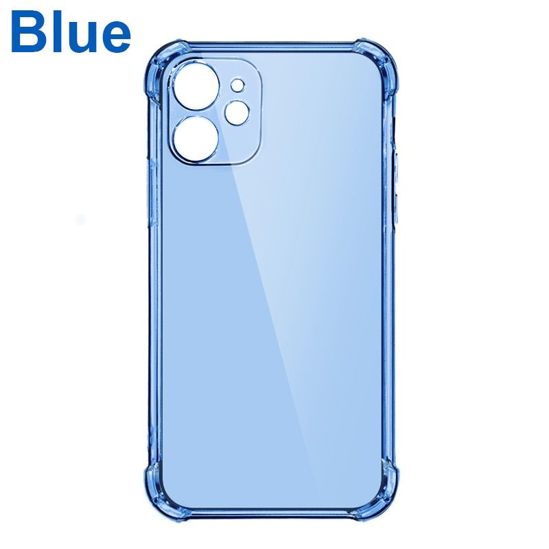 Thick Shockproof Silicone Phone Case For iPhone 13 12 11 Pro Xs Max X Xr lens Protection Case on iPhone 6s 7 8 Plus Case on SE
