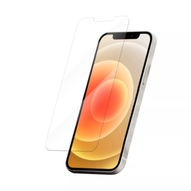 2pcs Glass for iiPhone 12 Pro Screen Protector 9H full black