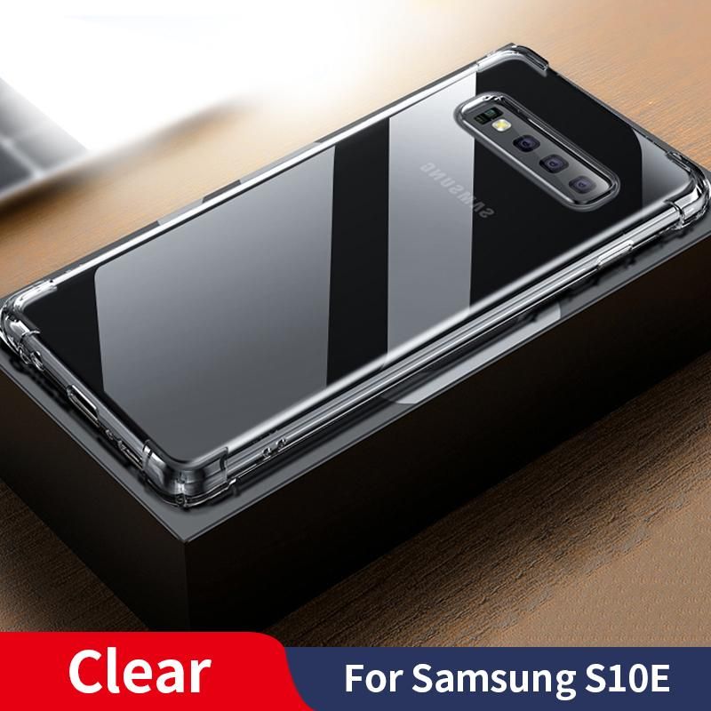 Luxury Shockproof Silicone Phone Case For Samsung Galaxy S10 S9 S8 Plus S7 Edge Cases For Galaxy Note 8 9 S10E S10+ Back Cover Transparent Protective Casing