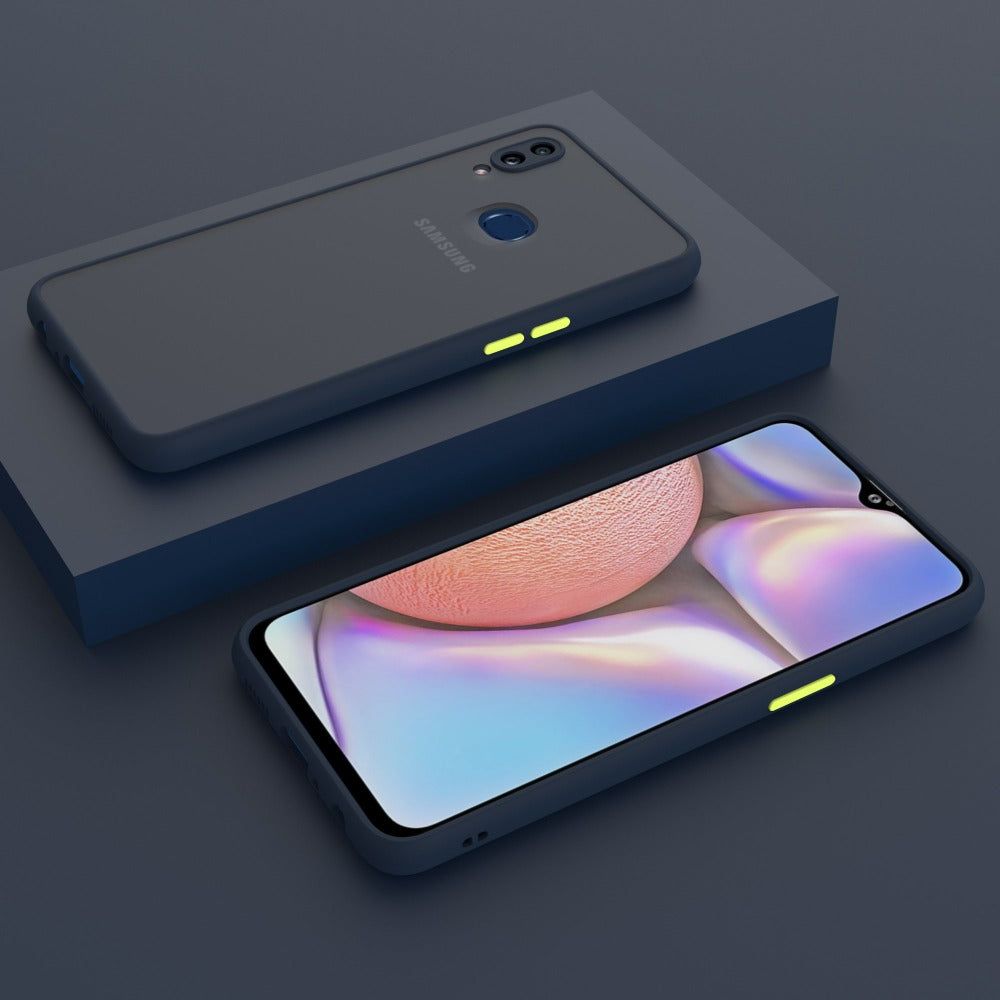 Translucent Matte Frosted Smoke Mobile Cover for Samsung Galaxy A10s Camera Protection Phone Case