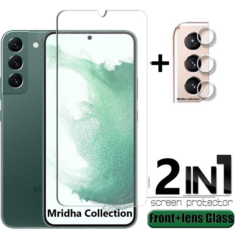 2in1 Protector Combo Pack for Samsung Galaxy S21 FE 5G (Clear Screen Protector Glass+Camera Lens Protector)