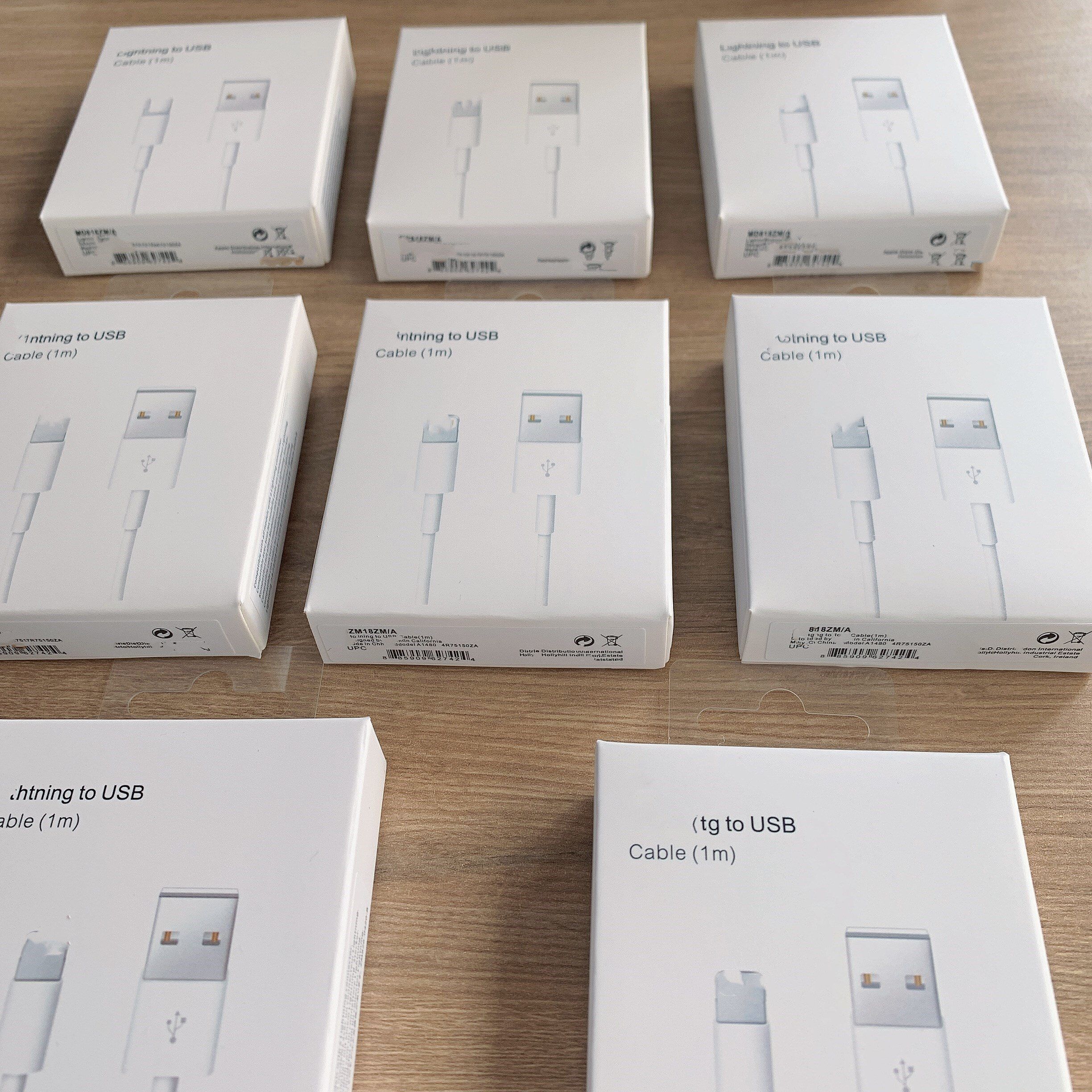 10Pcs/LOT USB Cable for Lightning Cable Fast Charging Cable for iPhone 5S X 8 7 6S Plus SE XR XS max for iPad