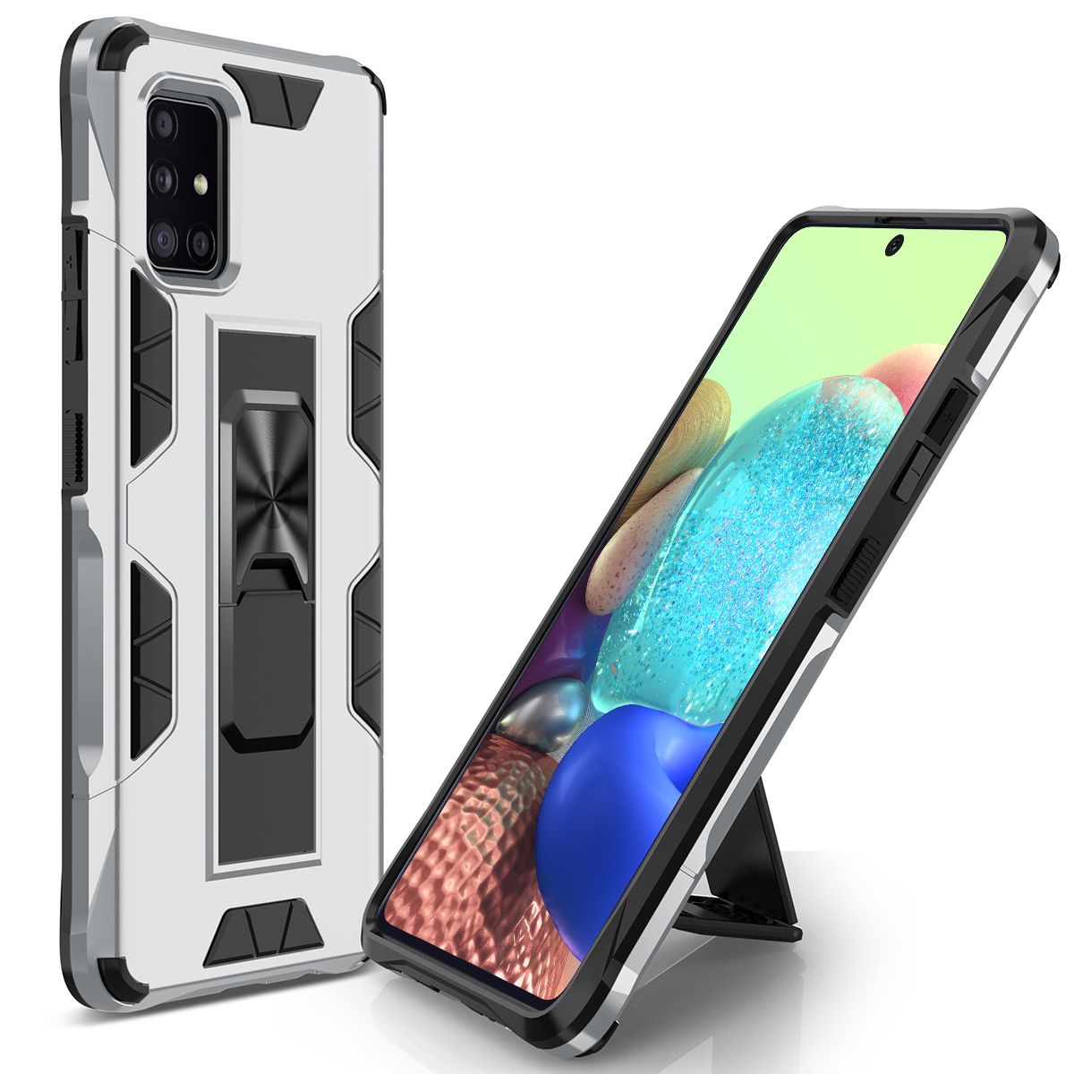 For Samsung Galaxy Note 20 Phone Case Armor Magentic Ring Car Holder Cover