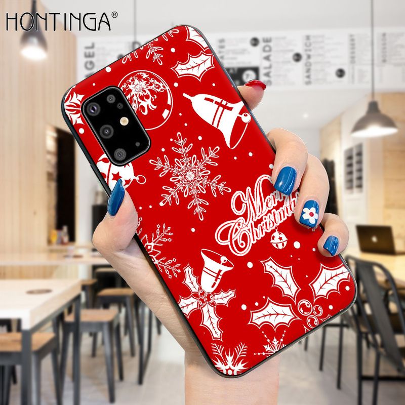 Hontinga for Samsung S20 Plus Case Merry Christmas Gifts for Girls Boys Phone Cover Shockproof Soft Silicone TPU Cases