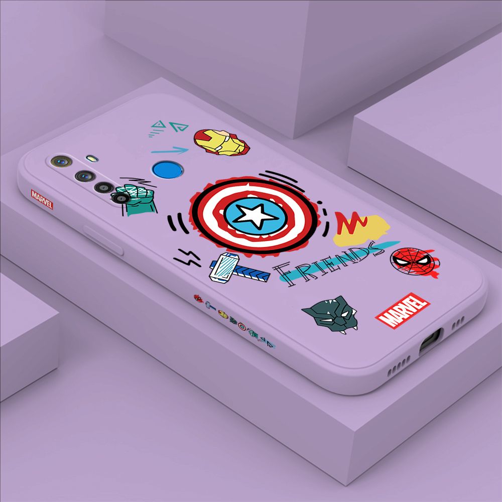 ZeroQiQi for Realme 5S Case Cartoon Anime Icon Phone Cover Soft Full Lens Protection Casing Ultra Thin Soft Liquid Silicone Phone Cases