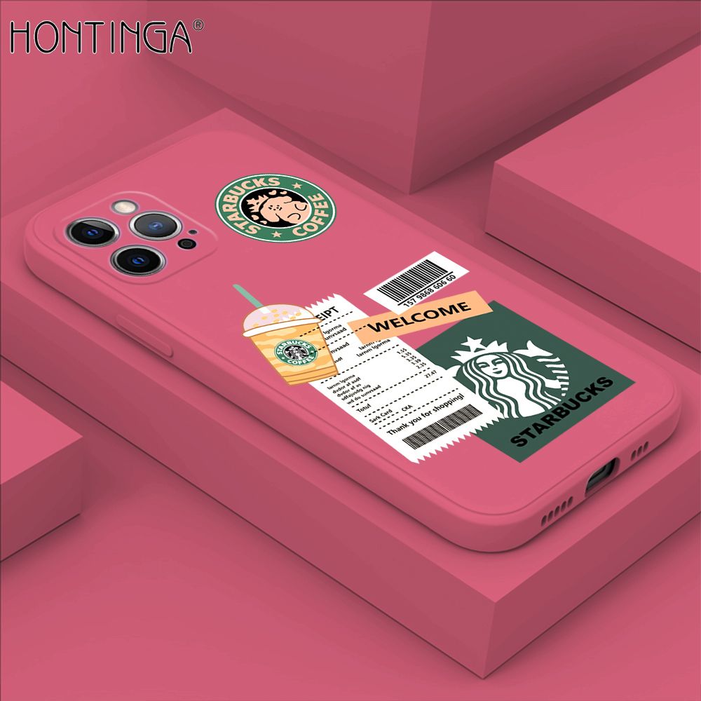 Hontinga for iPhone 12 Pro Case Cartoon Popularity Phone Case Soft Square Edge Silicone Cases Full Lens Cover Shockproof Protection Cover
