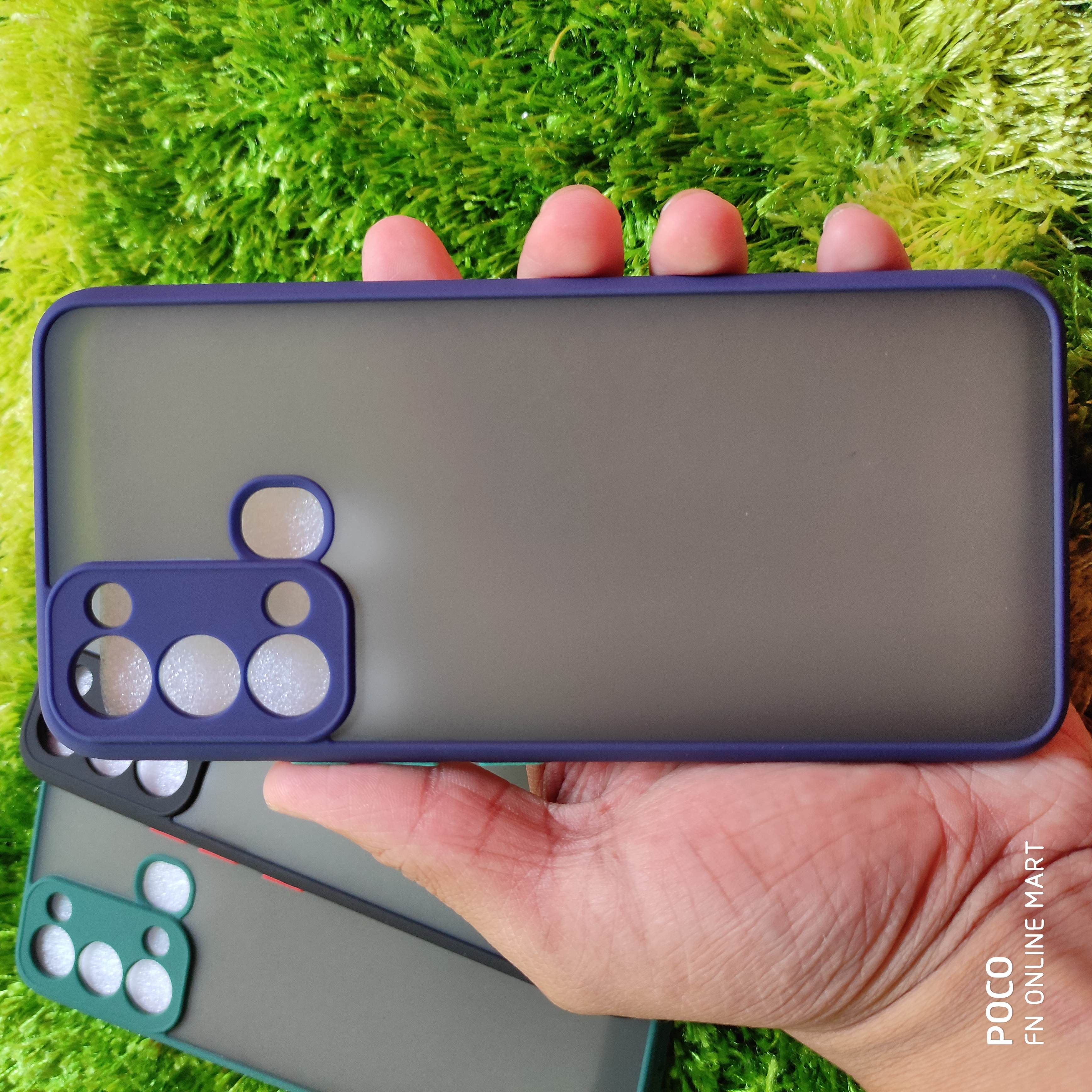 Matte Cover for Itel Vision 3 Matte Finished Back Cover With Silicone Border &