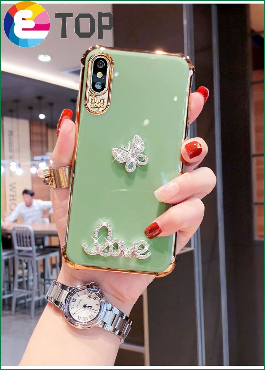 Huawei P40Pro mobile phone case suitable for mate40 glory 30 electroplating butterfly Nova8 protective cover 76P20 anti-fall