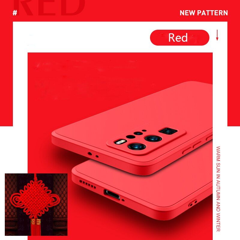 Luxury Square  Silicone Case For Huawei Honor 50 SE 30 Pro Plus 20 Lite V40 V30 V20 Soft  Shockproof Protective Back Cover