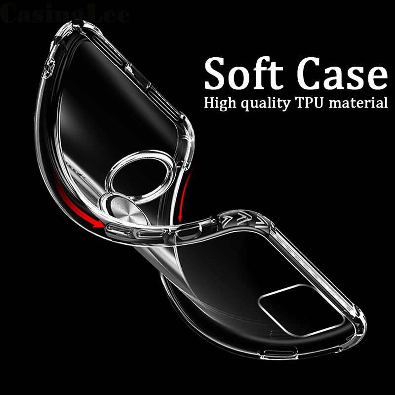 Protect Cover For Xiaomi 11X Soft Case Clear Transparent Airbag Protector Shockproof Car Magnetic Holder Back Cover Xiaomi 11X Phone Cases