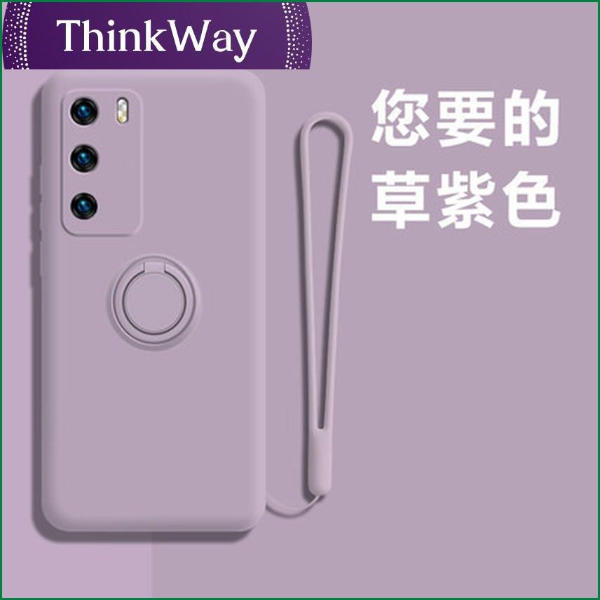 Huawei P40Pro mobile phone case liquid silicone ring Mate30 glory 50 soft Nova8 protective cover P50 suitable
