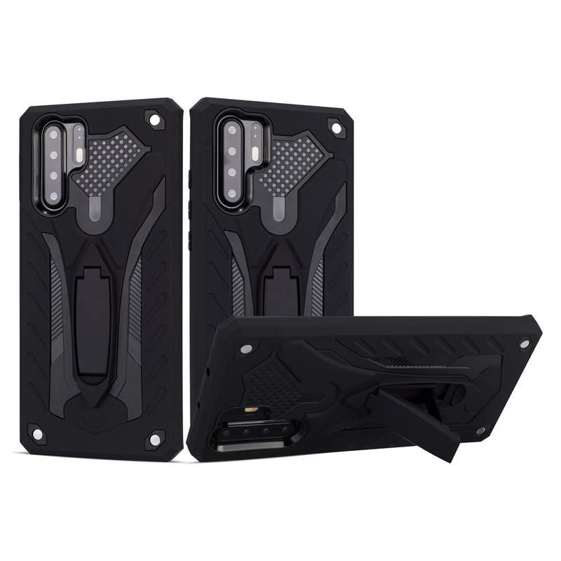 Armor Case For Huawei P30 Pro Shockproof Anti-Fall Silicon Case Kickstand TPU Cover Shell
