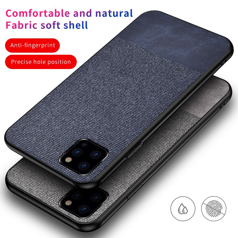 Luxury Ultra-thin Cases for Apple IPhone 6/6S/6S+/7/8+/X/XS/XR/XS Max Phone Case Cloth Pattern Back Cover for IPhone 11/11 Pro Max/11 Pro Leather Case