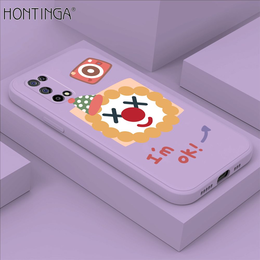 Hontinga for Realme 7 5G Case New Cartoon Joker Phone Case Phone Case Soft Square Edge Silicone Cases Full Lens Cover Shockproof Protection Cover
