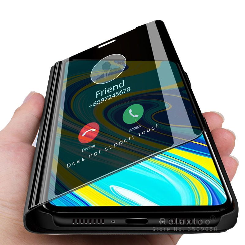 2020 new smart mirror flip case for xiaomi redmi note 9s 9 s note9s pro max note 8t 8 8a mobile phone cases cover for hp xaomi readmi notes 9s stand coque fudas capa