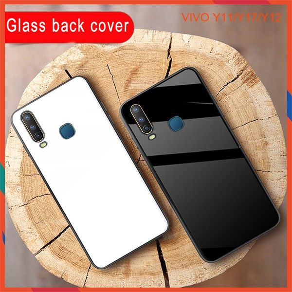 for Vivo y11/y12 Glass Case Phone Back Cover