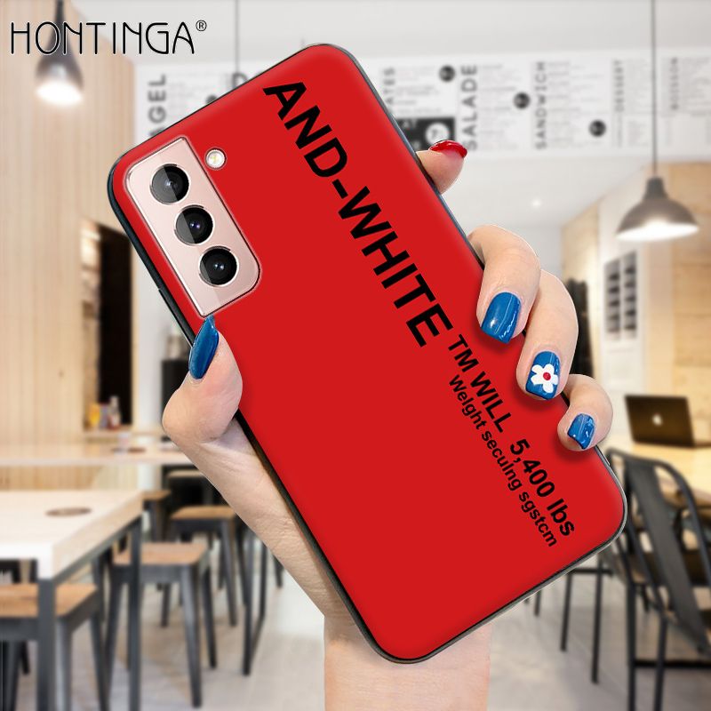 Hontinga for Samsung S21 5G Case Simple Generous Clean Color Girls Boys Cases Shockproof Soft Silicone TPU Phone Cover