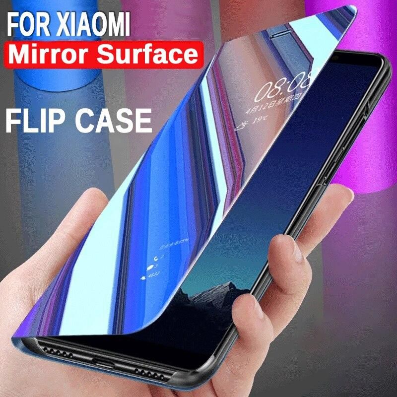 Luxury Flip Standing Case For Xiaomi Redmi Note 9 8 7 6 5 Pro  Mirror Leather Case For Redmi Note 9 Note 8 Pro Note 7 Pro Max Cover