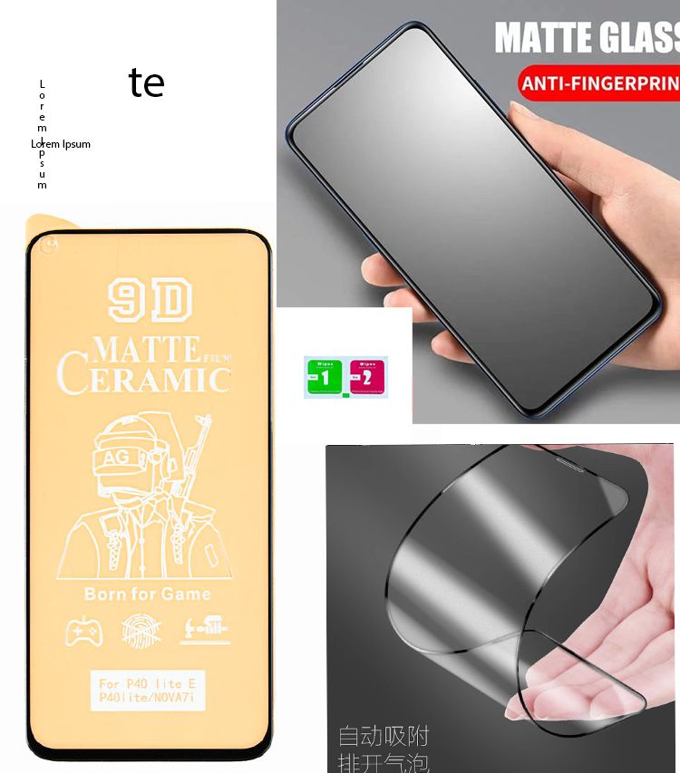Samsung galaxy A10S Film  Matte Soft Ceramic Tempered Glass Full Glue Cover Screen Protector