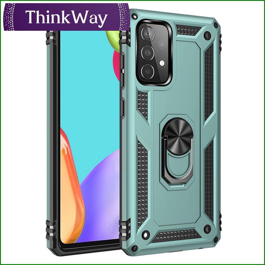 Kickstand Case [Shockproof Bumper] Rugged Heavy Duty Non-Slip Grip For Samsung A53 5G