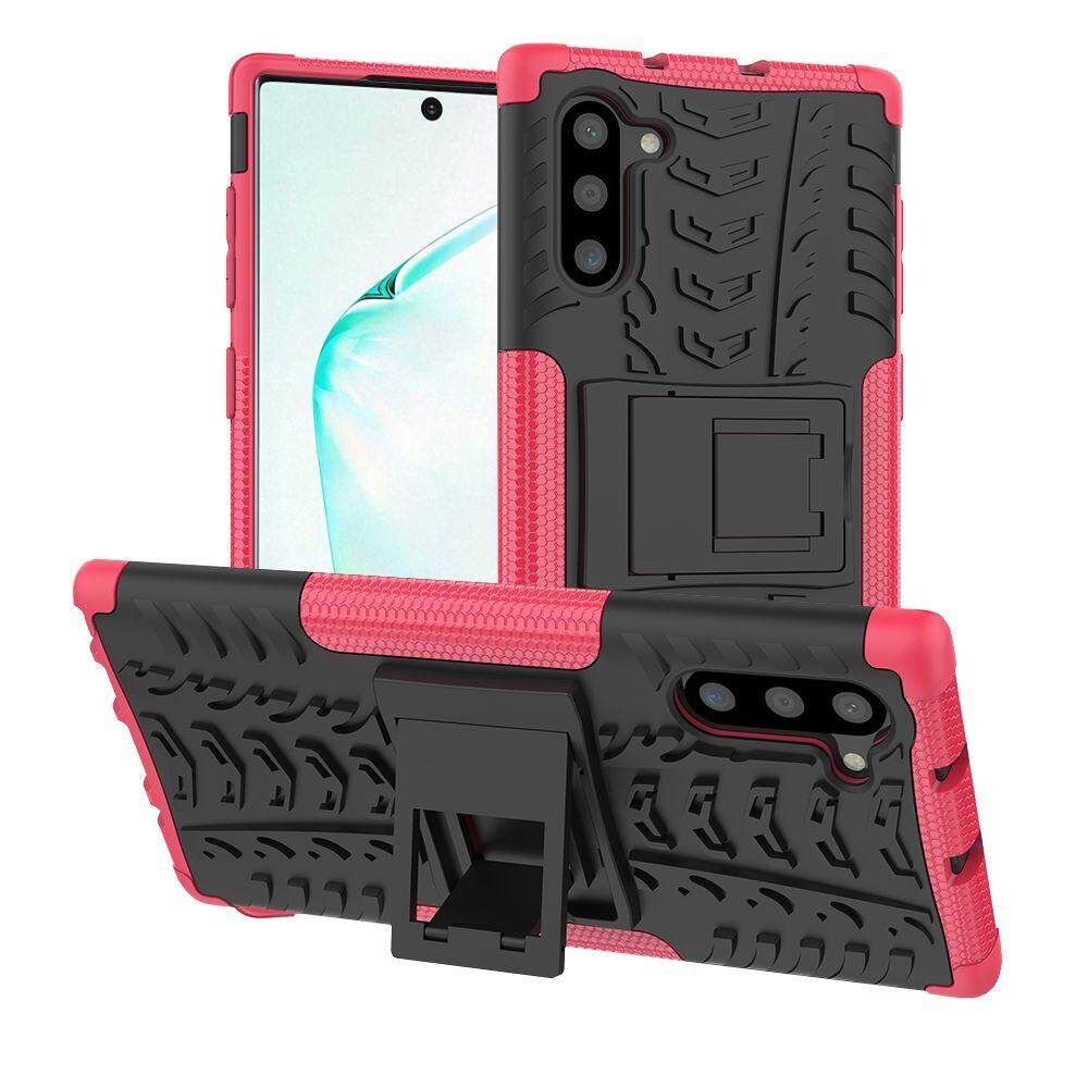 For Samsung Galaxy Note 10 Dual Layer Heavy Duty Armor Tough Hybrid Shockproof Stand Protective Case Cover