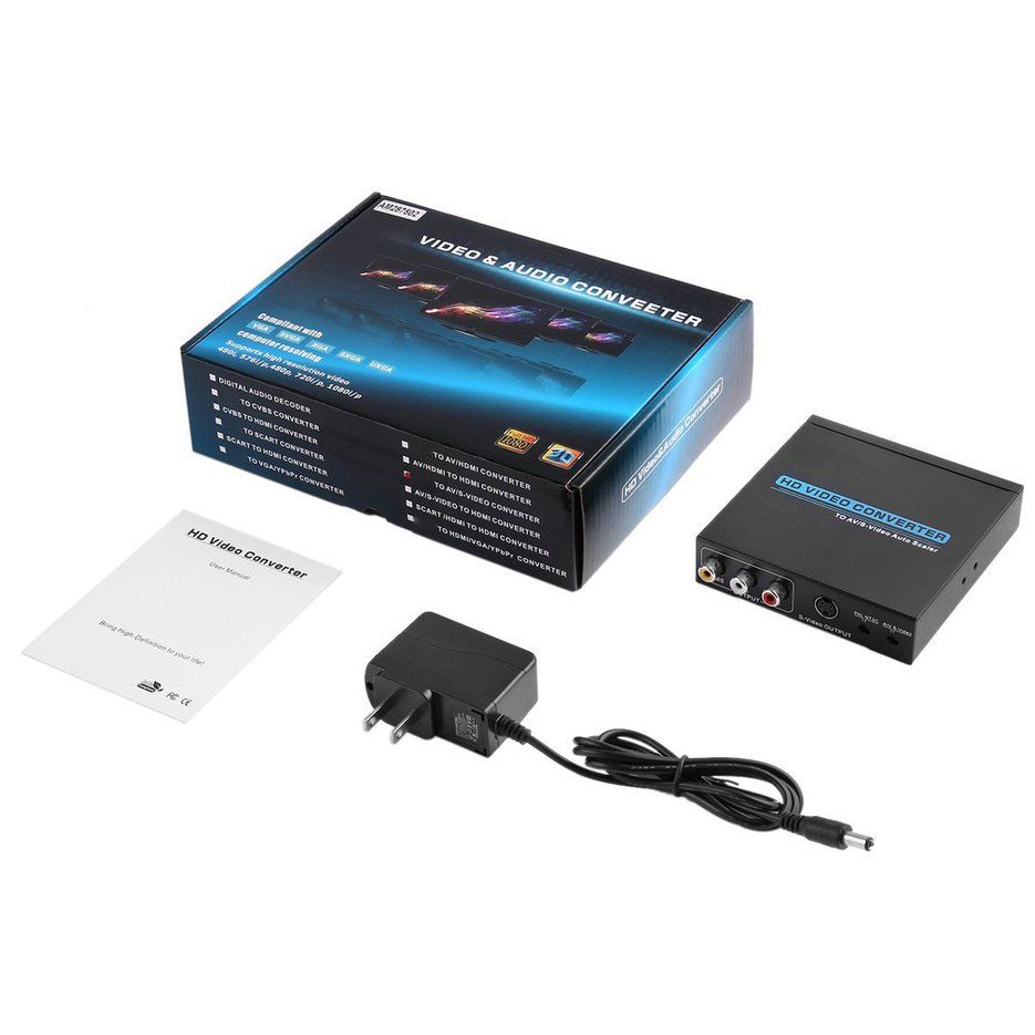 Mini Interference HDMI-compatible-compatible To AV/S-Video Video Converter