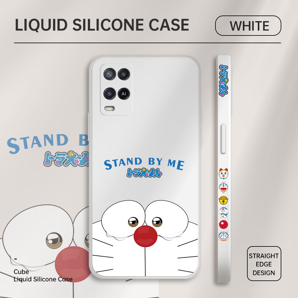 ZeroQiQi for OPPO A54 2021 Case Cartoon Weeping Cat Phone Cover Soft Full Lens Protection Casing Ultra Thin Soft Liquid Silicone Phone Cases