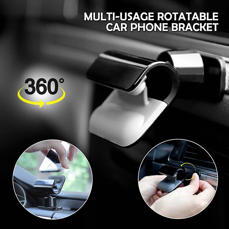 Multi-purpose stickable and rotatable car phone holder Design 360 Degree Magnetic Car Mount Holder Stand For Cell Phone Multi-Usage Rotatable Car Phone Bracket Black/White brand new and high quality