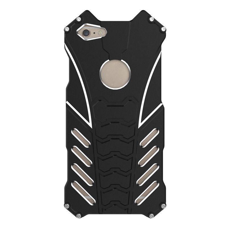 R-JUST Aluminum Metal Bumper Frame Armor Protective Shockproof Anti-Drop Phone Case Cover for iPhone 6/6S Plus 5.5 inch