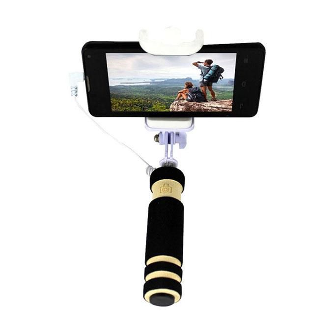 Mini Monopod Selfie Stick For iphone & Android – Black