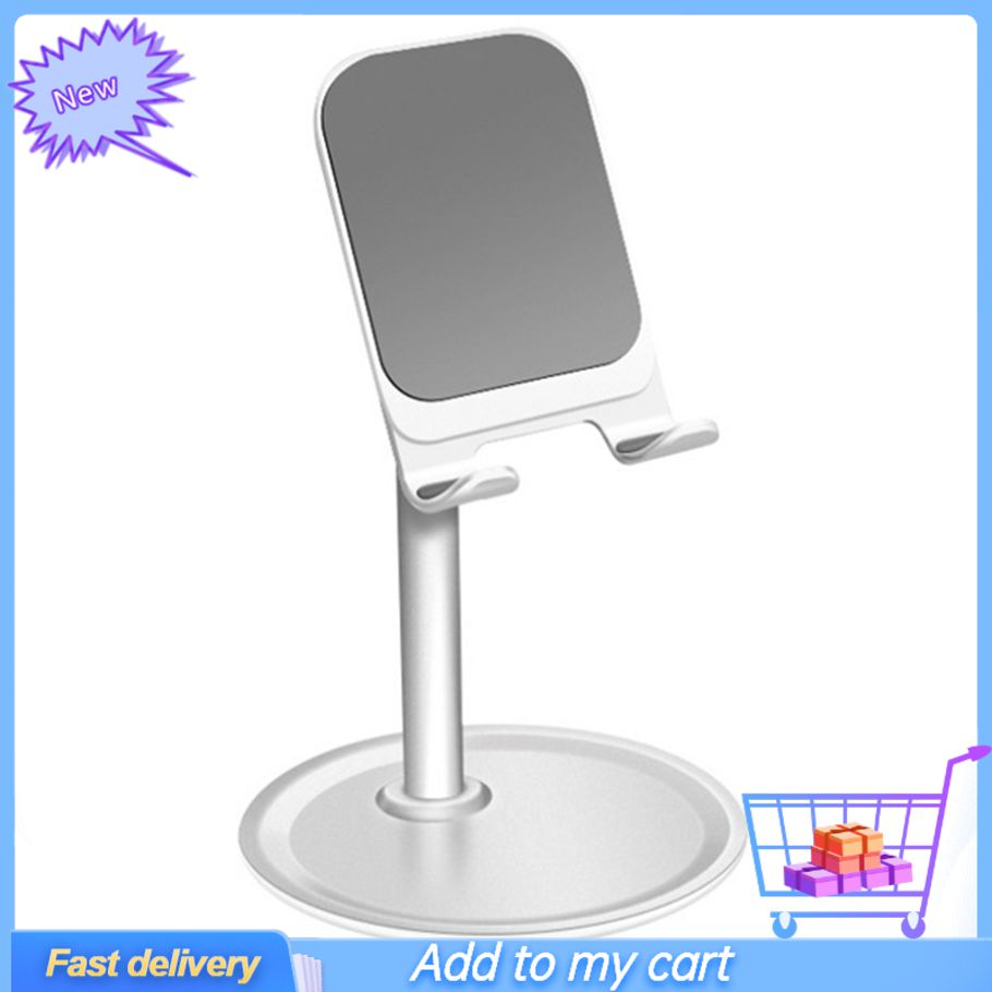 Desk Aluminium Alloy Anti-slip Tablet Stand Adjustable Rotatable Phone Holder